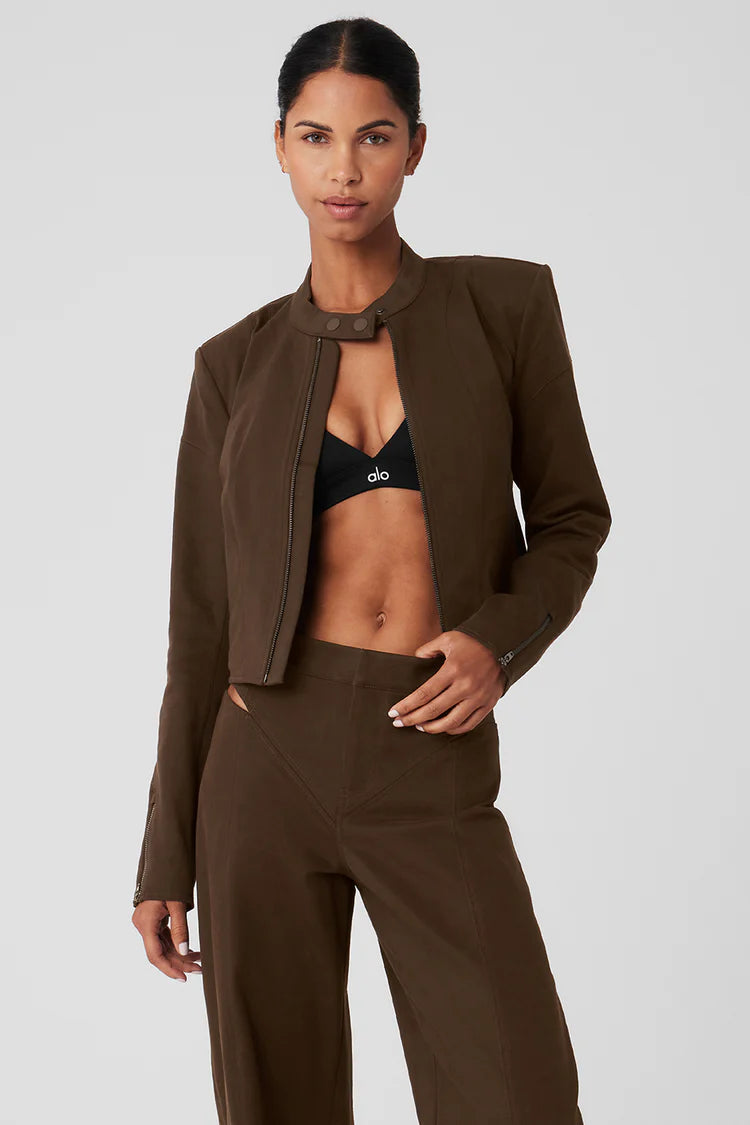 CROPPED MOTO JACKET