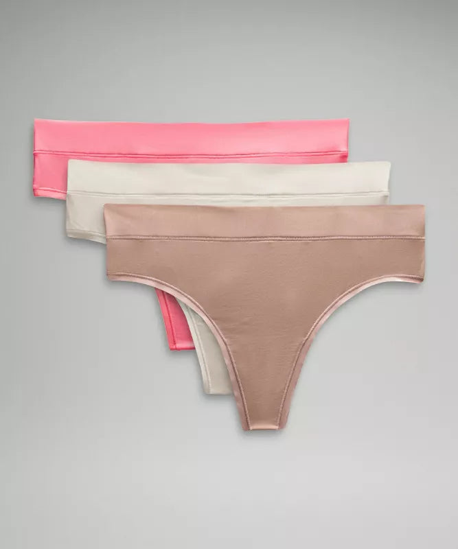 INVISIWEAR MID RISE THONG