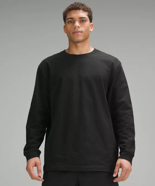 HEAVYWEIGHT COTTON JERSEY LONG-SLEEVE SHIRT