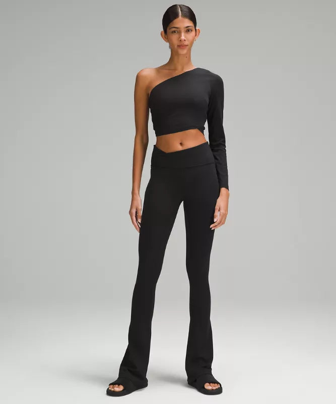 ALINGN ASYMMETRICAL- WAIST MINI- FLARE PANT 32